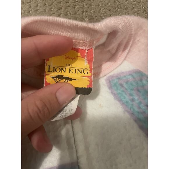 Vintage Lion King Simba 1990s Sleeper One-Piece Size 0-6 Months Zippered Vintage - Picture 6 of 7